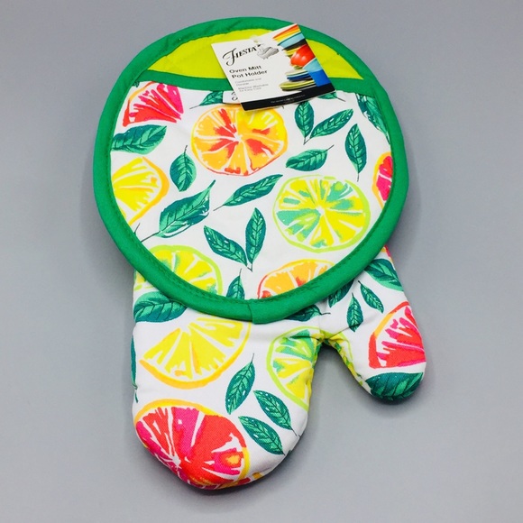 Fiesta Oven Mitt & Pot Holder Citrus Bliss